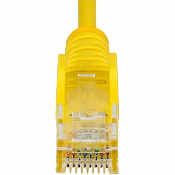 StarTech.com 5ft Yellow Slim CAT6 Ethernet Cable, Slim Snagless RJ45, UTP, LSZH, 28AWG Bare Copper, Slim Network Patch Cord, Fluke Tested - Image 4