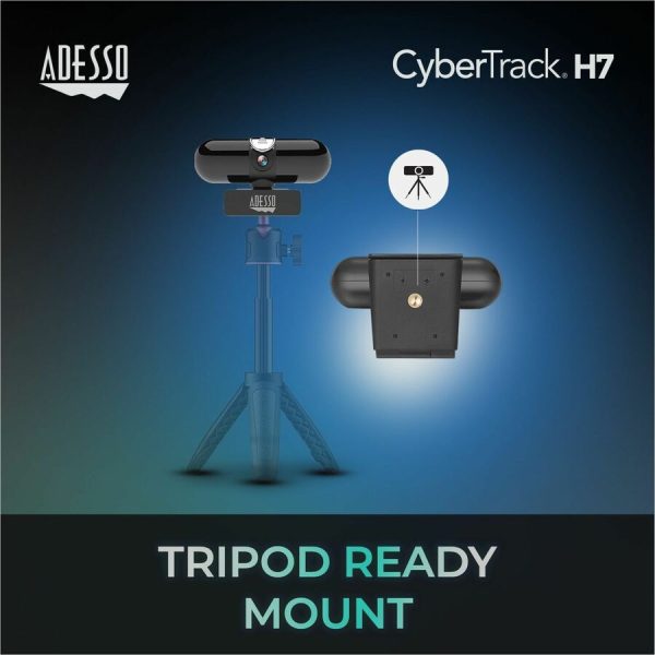Adesso CyberTrack CyberTrack H7 Webcam - 4 Megapixel - 30 fps - USB 2.0 - TAA Compliant - Image 4