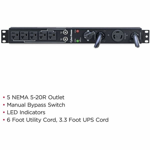 CyberPower MBP30A5 120 VAC 30A Maintenance Bypass PDU - Image 2