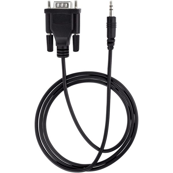 StarTech.com 3ft (1m) DB9 to 3.5mm Serial Cable for Serial Device Configuration, RS232 DB9 Male to 3.5mm for Calibrating via Audio Jack - Image 5