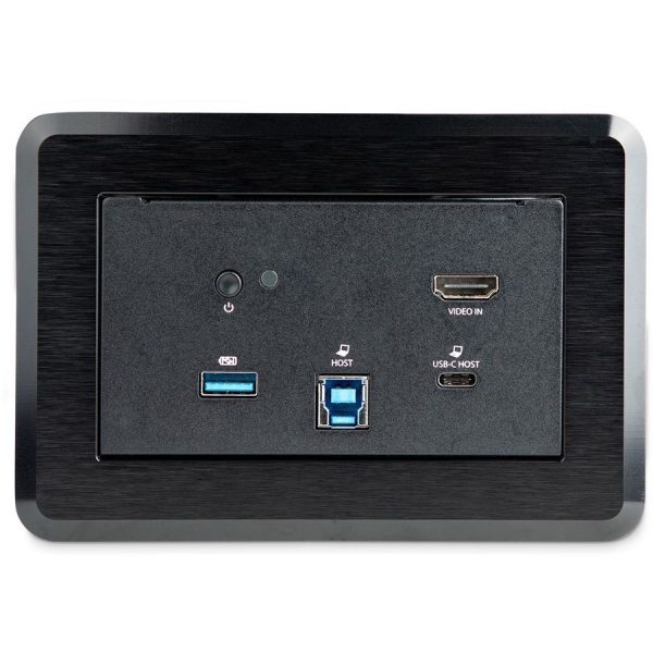 StarTech.com Conference Room Docking Station, In-Table Universal Laptop Dock, HDMI/60W PD/USB Hub/GbE/Audio, Huddle/Boardroom Connectivity - Image 2