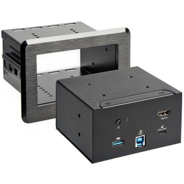 StarTech.com Conference Room Docking Station, In-Table Universal Laptop Dock, HDMI/60W PD/USB Hub/GbE/Audio, Huddle/Boardroom Connectivity - Image 4