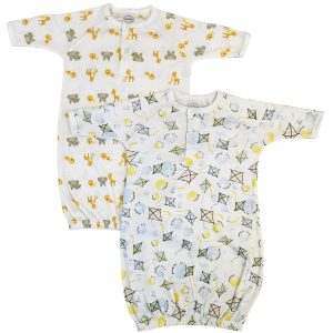 Unisex Newborn Baby 2 Piece Gown Set Nc_0825