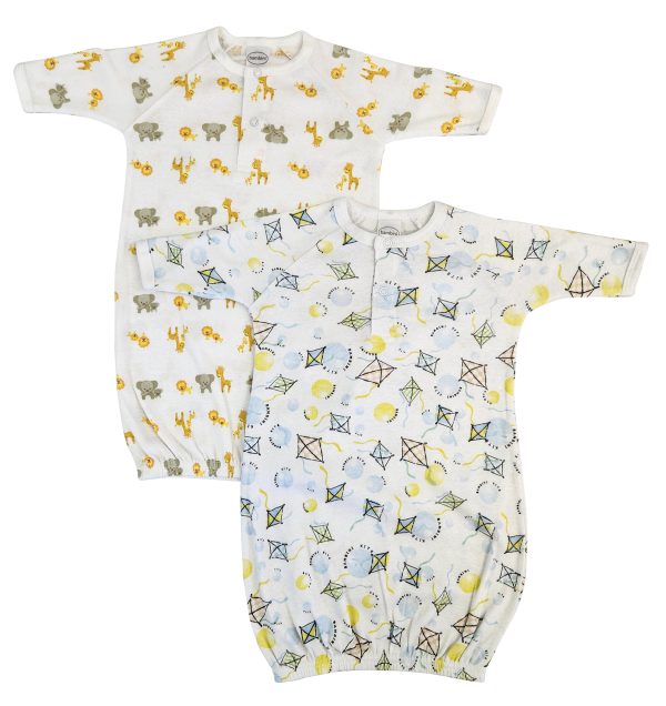 Unisex Newborn Baby 2 Piece Gown Set Nc_0825