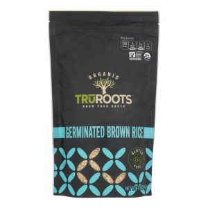 Truroots Organic Germinated Brown Rice - Whole Grain - Case of 6 - 14 oz.
