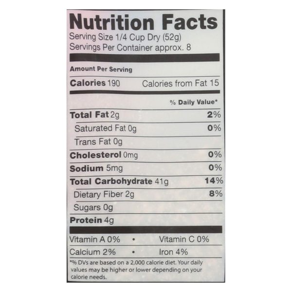 Truroots Organic Germinated Brown Rice - Whole Grain - Case of 6 - 14 oz. - Image 3
