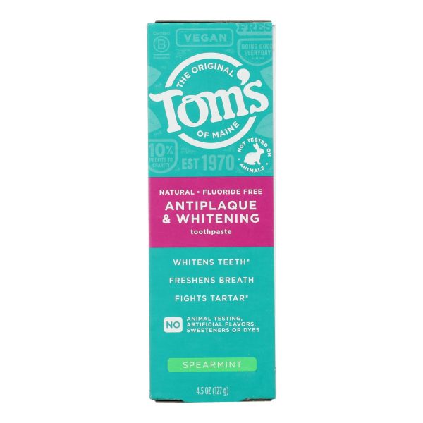 Tom's Of Maine - Tp A/p T/c Whtng Sprmnt - CS of 6-4.5 OZ - Image 2