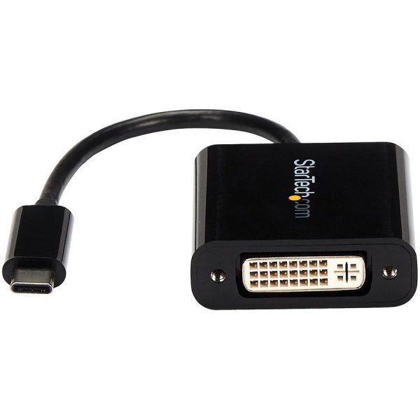 StarTech.com USB C to DVI Adapter - Thunderbolt 3 Compatible - 1920x1200 - USB-C to DVI Adapter for USB-C devices such as your 2018 iPad Pro - DVI-I Converter - Image 2