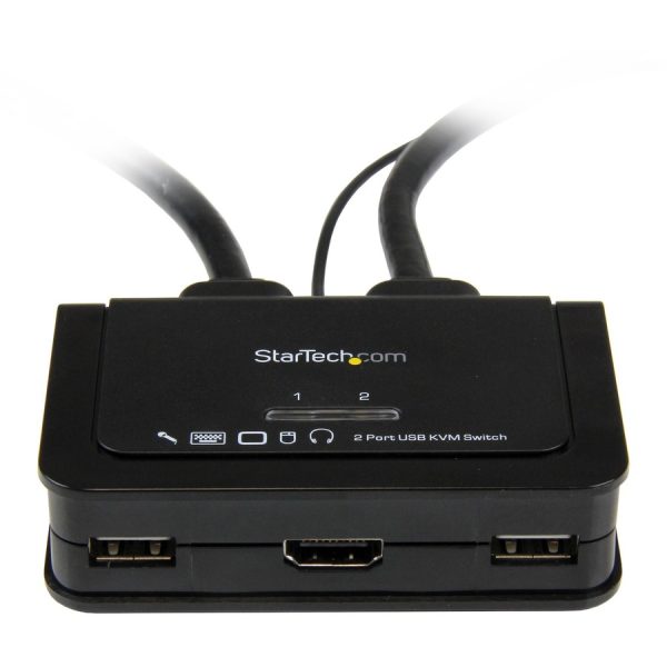 StarTech.com 2 Port USB HDMI Cable KVM Switch with Audio and Remote Switch â€" USB Powered - Image 5