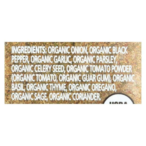 Simply Organic All Purpose Seasoning - Case of 6 - 2.08 oz. - Image 2