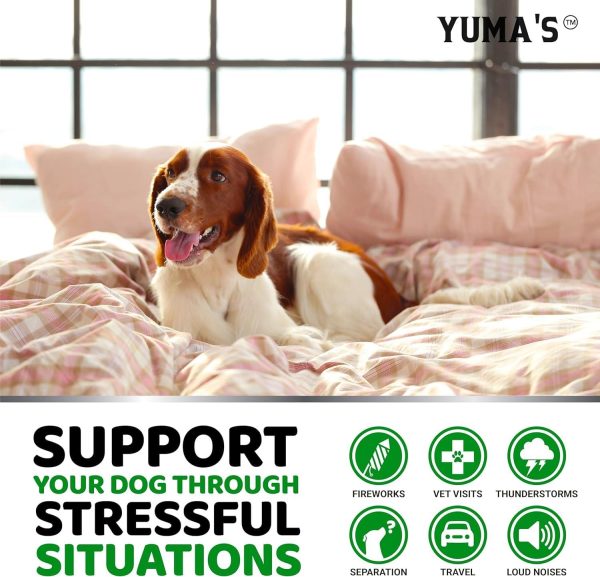 YUMA'S (2 Pack) Hemp Calming Chews for Dogs   Advanced Dog Calming Treats   Dog Calming Chews   340 Chews   Anxiety Relief Treats   Separation Aid Barking Stress Relief   Melatonin   Hemp Oil - Image 4