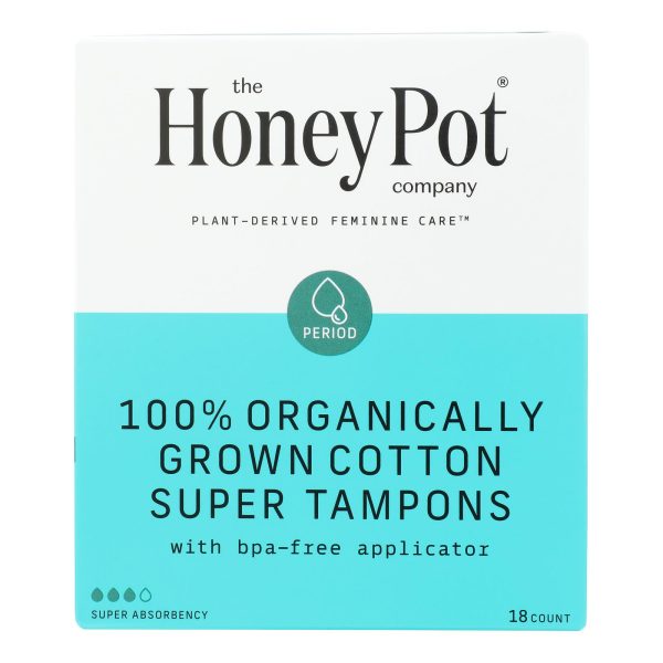 The Honey Pot - Tampon Supr Plst App Unsc - EA of 1-18 CT - Image 2