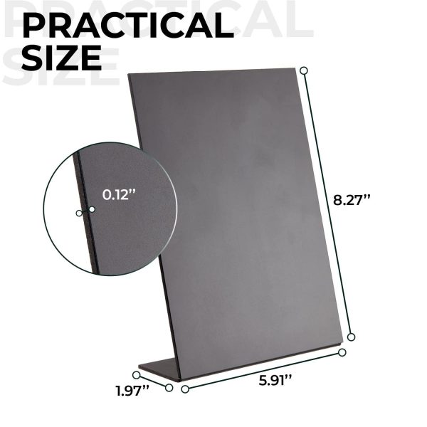 Small Chalkboard Signs with Stand 6x8 in   Table Top Chalk Board to Write On with Stand   Tabletop Chalkboard   Mini Chalkboard Signs with Stand   Blackboard Display Tabletop - Image 2