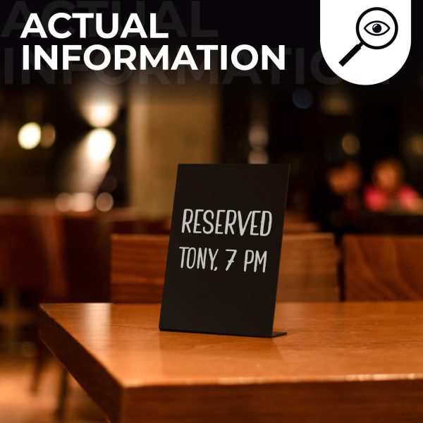 Small Chalkboard Signs with Stand 6x8 in   Table Top Chalk Board to Write On with Stand   Tabletop Chalkboard   Mini Chalkboard Signs with Stand   Blackboard Display Tabletop - Image 3