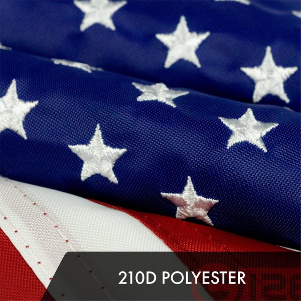 USA American Flag 1x1.5 Ft 5-Pack Embroidered Polyester By G128 - Image 4