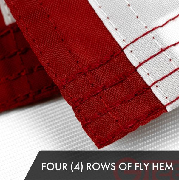 USA American Flag 1x1.5 Ft 5-Pack Embroidered Polyester By G128 - Image 5