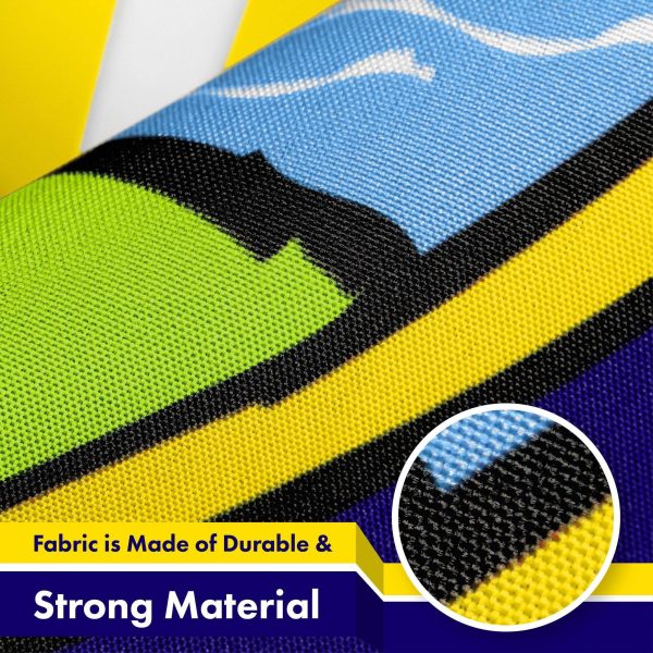 G128 5 Pack: Montana MT State Flag | 3x5 Ft | LiteWeave Pro Series Printed 150D Polyester | Indoor/Outdoor, Vibrant Colors, Brass Grommets, Thicker and More Durable Than 100D 75D Polyester - Image 4
