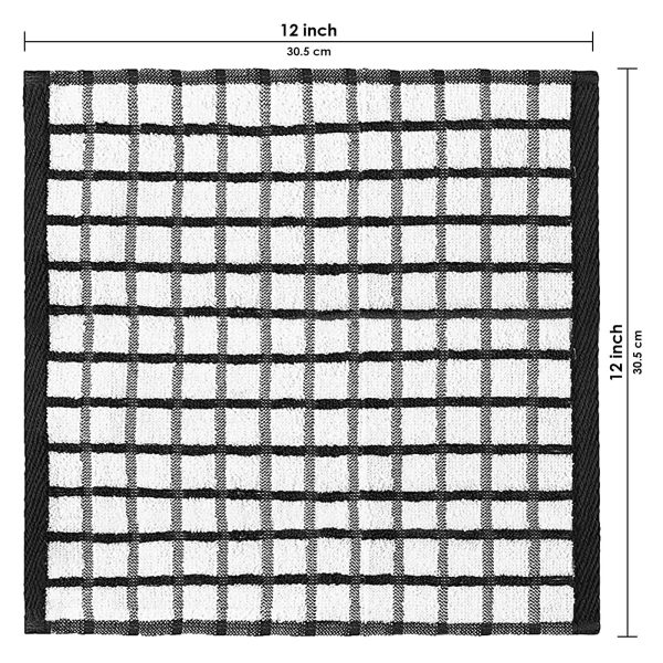 [12 Pack] Premium Dish Cloths for Kitchen   Heavy Duty Absorbent 100% Cotton 410 GSM Terry Kitchen Towels 12x12 (Multi) - Image 3