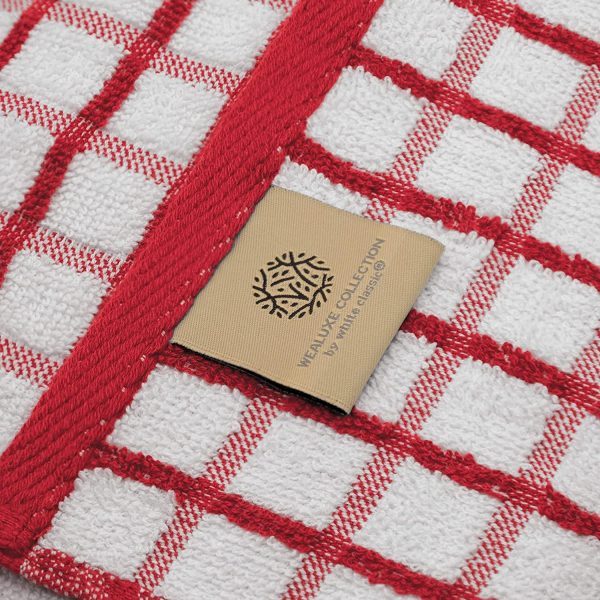 [12 Pack] Premium Dish Cloths for Kitchen   Heavy Duty Absorbent 100% Cotton 410 GSM Terry Kitchen Towels 12x12 (Multi) - Image 4