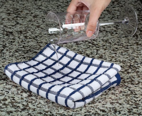 [12 Pack] Premium Dish Cloths for Kitchen   Heavy Duty Absorbent 100% Cotton 410 GSM Terry Kitchen Towels 12x12 (Multi) - Image 5