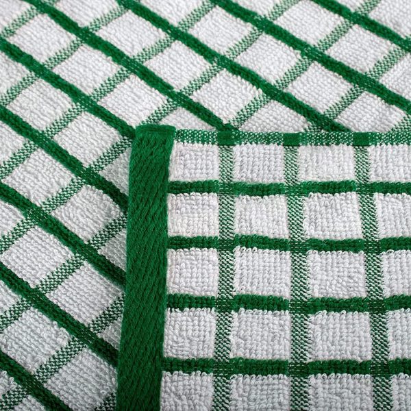 [12 Pack] Premium Dish Cloths for Kitchen   Heavy Duty Absorbent 100% Cotton 410 GSM Terry Kitchen Towels 12x12 (Multi) - Image 7