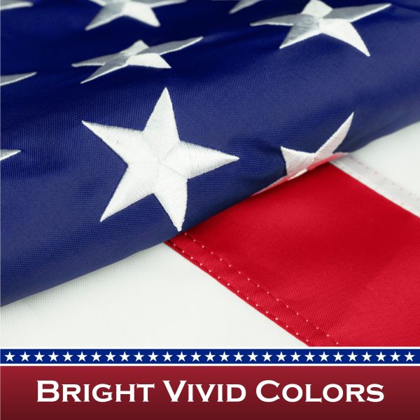 USA American Flag 1x1.5 Ft 5-Pack Pole Sleeve Embroidered Polyester By G128 - Image 4