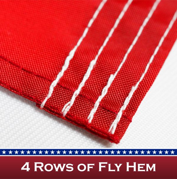 USA American Flag 1x1.5 Ft 5-Pack Pole Sleeve Embroidered Polyester By G128 - Image 5