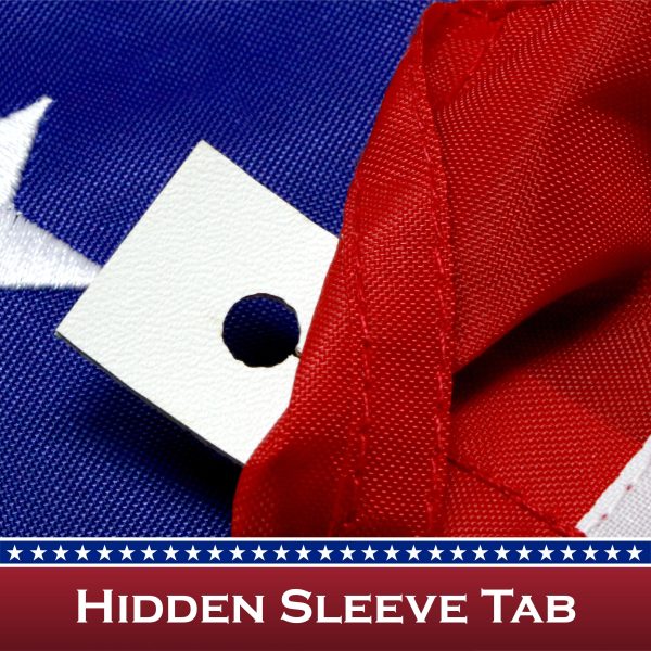 USA American Flag 1x1.5 Ft 5-Pack Pole Sleeve Embroidered Polyester By G128 - Image 6
