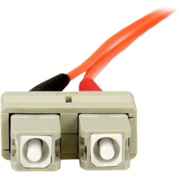 StarTech.com 2m Fiber Optic Cable - Multimode Duplex 50/125 - OFNP Plenum - SC/SC - OM2 - SC to SC Fiber Patch Cable - Image 3