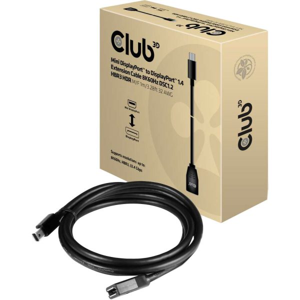 Club 3D DisplayPort/Mini DisplayPort Extension Audio/Video Cable - Image 3