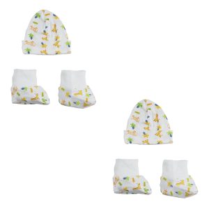 Caps, Booties - 4 Pc Set  Cs_0027
