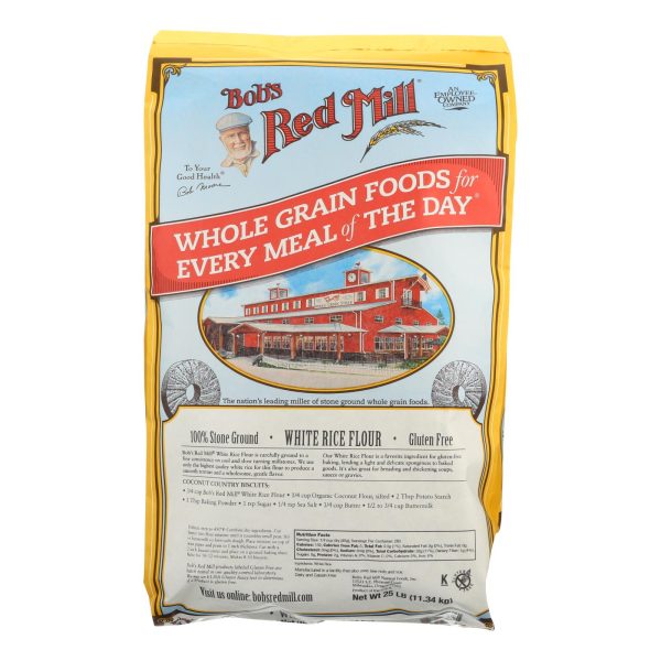 Bob's Red Mill - Flour White Rice - Case of 25 lbs. - Image 2