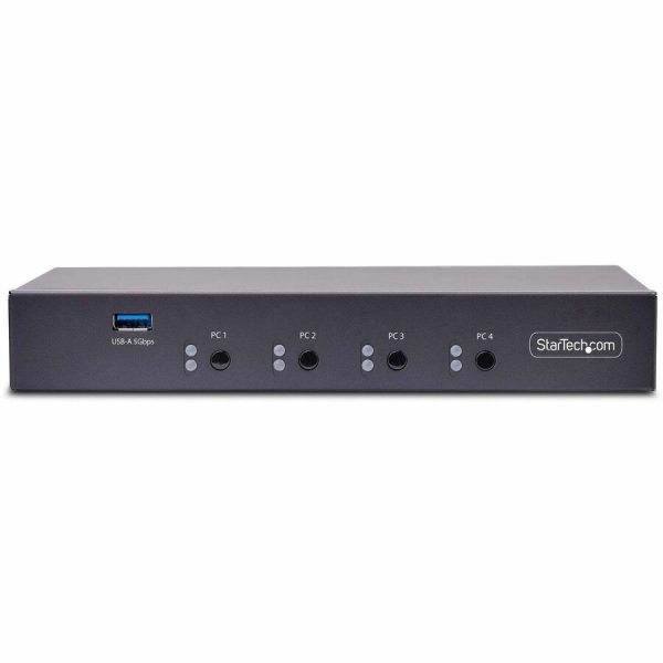 StarTech.com 4-Port KM Switch w/ Mouse Switching, USB 3.0 Keyboard/Mouse Switcher for 4 Computers, 3.5mm and USB Audio, TAA Compliant - Image 8