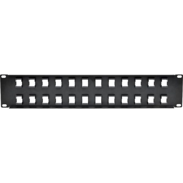 Eaton Tripp Lite Series 24-Port 2U Rack-Mount Unshielded Blank Keystone/Multimedia Patch Panel, RJ45 Ethernet, USB, HDMI, Cat5e/6 - Image 6