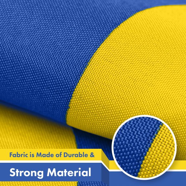 Ukraine Ukrainian Coat of Arms Flag 3x5 Ft 3-Pack Printed 150D Polyester Kyiv Kiev - Image 4