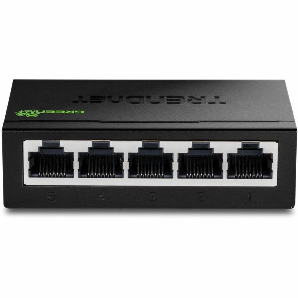 TRENDnet 5-Port Mini Gigabit Switch, TEG-S50g, GREENnet Technology, NDAA + TAA Compliant, Desktop Metal Ethernet Network Switch, 5 x Gigabit Ports, Fanless, Lifetime Protection, Black - Image 3