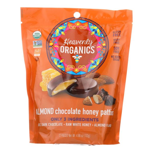 Heavenly Organics Heavenly Organic Honey Pattie - Chocolate - Case of 6 - 4.66 oz. - Image 2
