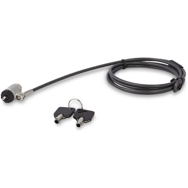 StarTech.com 6ft (2m) Laptop Cable Lock with Keys, Anti-Theft Keyed Security Cable for K-Slot Computer/Laptop/Device, Vinyl Coated Steel - Image 4