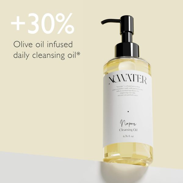 No Pore Cleansing Oil | Makeup Cleansing Oil | Pore Cleansing Blackheads Removal | Olive Oil Tea Tree Squalane | Korean Skin Care for face (6.76 fl.oz) - Image 2