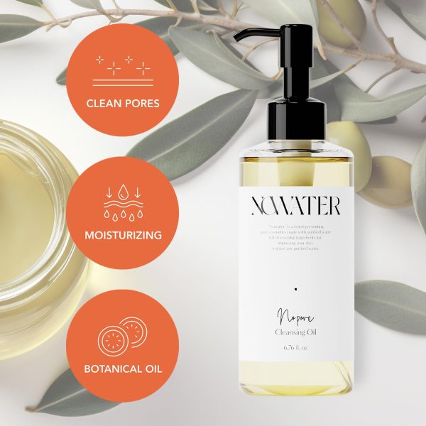 No Pore Cleansing Oil | Makeup Cleansing Oil | Pore Cleansing Blackheads Removal | Olive Oil Tea Tree Squalane | Korean Skin Care for face (6.76 fl.oz) - Image 8