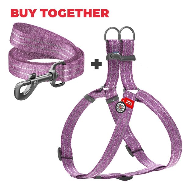 WAUDOG Re Cotton Dog Harness Eco Friendly Dog Harness for Small Dogs Medium & Large Dogs   Reflective Dog Harness with QR ID Tag   Puppy Harness with Adjustable Size for Male & Female Dogs - Image 6