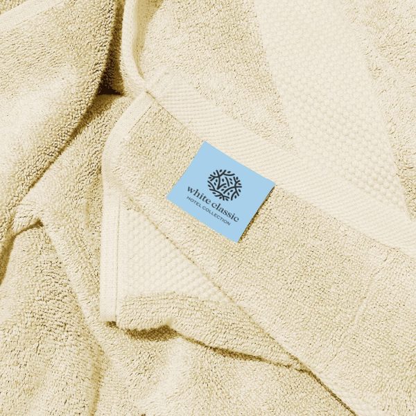 Luxury Bath Towels Set of 4 Large   700 GSM Cotton Ultra Soft Bath Towels 27x54 | Highly Absorbent and Quick Dry | Hotel Towels for Bathroom Luxury Plush Shower Towels Beige - Image 5