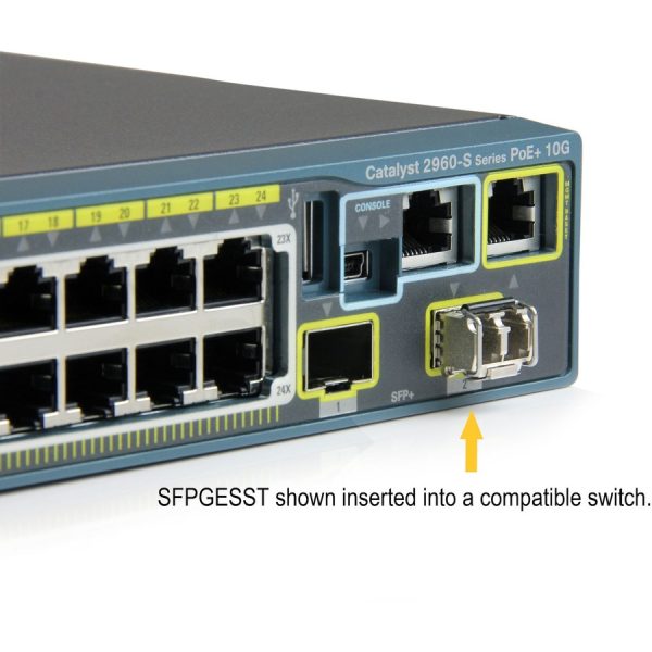 StarTech.com Cisco SFP-GE-S Compatible SFP Module - 1000BASE-SX - 1GE Gigabit Ethernet SFP 1GbE Multimode Fiber MMF Optic Transceiver - Image 5