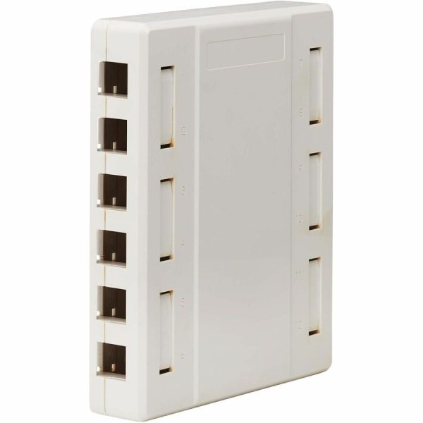 Eaton Tripp Lite Series Surface-Mount Box for Keystone Jacks - 12 Ports, White, TAA - Image 3