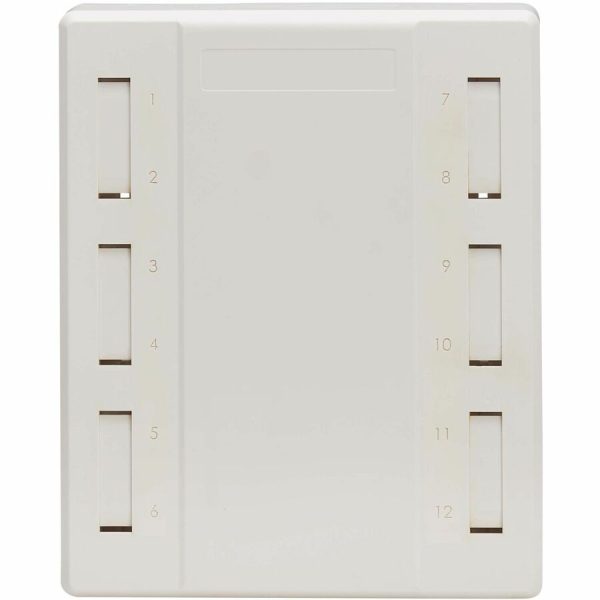 Eaton Tripp Lite Series Surface-Mount Box for Keystone Jacks - 12 Ports, White, TAA - Image 9