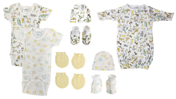 Unisex Newborn Baby 9 Pc  Sets Nc_0652