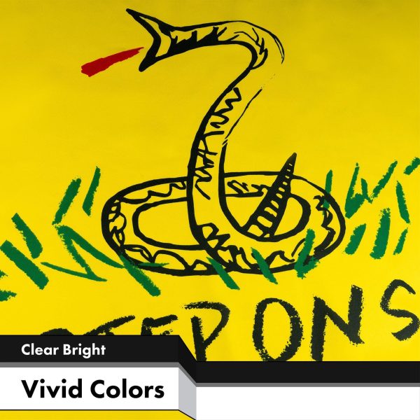 No Step On Snek Flag 3x5 Ft 2-Pack Printed 150D Polyester By G128 - Image 3