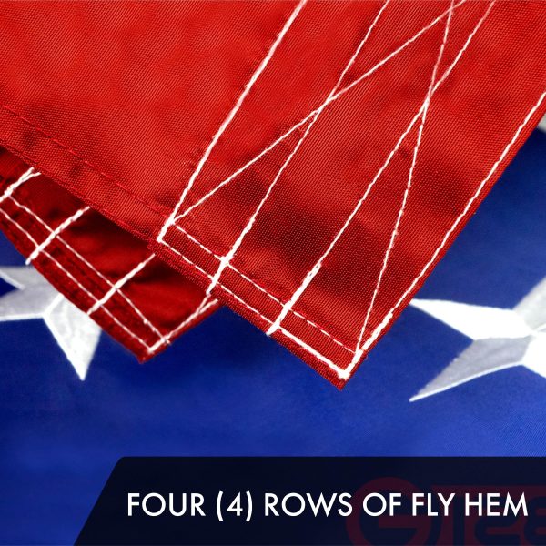 USA American Flag 5x8FT 2-Pack Embroidered Polyester By G128 - Image 5
