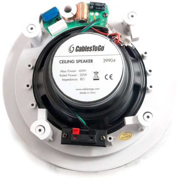 C2G Cables To Go 6in Ceiling Speaker - White - Image 3