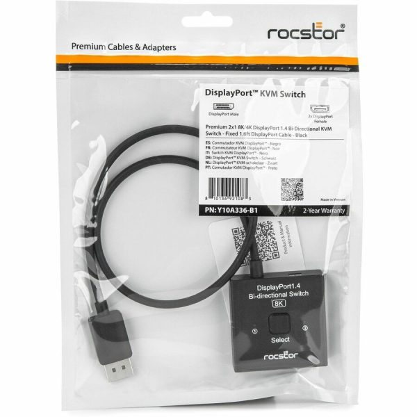 Rocstor Premium DisplayPort1.4 Bi-directional Switcher for 8K - Image 4